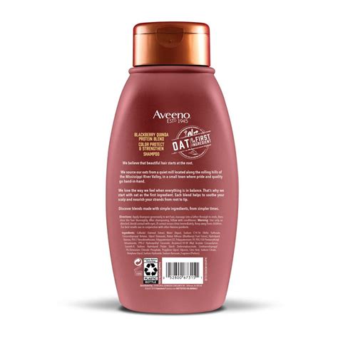 Blackberry Quinoa Protein Shampoo For Color Treated Hair Aveeno