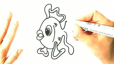 Как лесно да нарисуваме риба Pиба Рисуване Лесни рисунки за деца