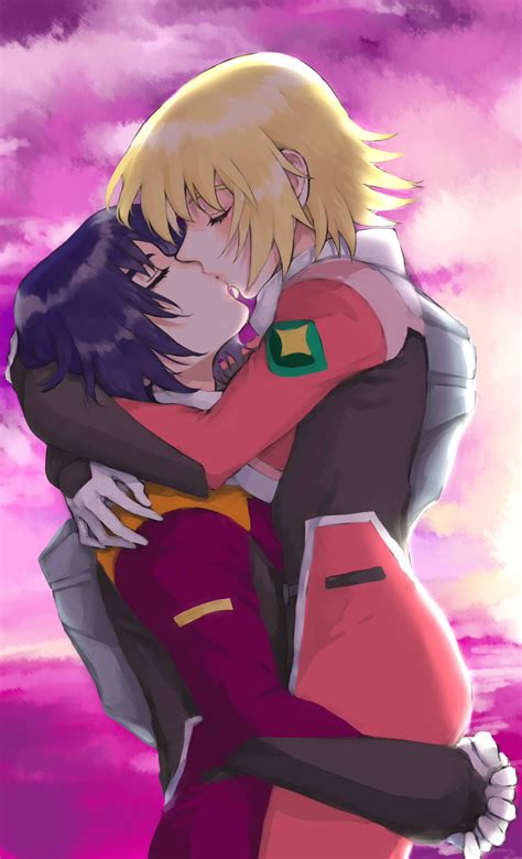 Cagalli Yula Athha And Athrun Zala Gundam And More Drawn By A Ire