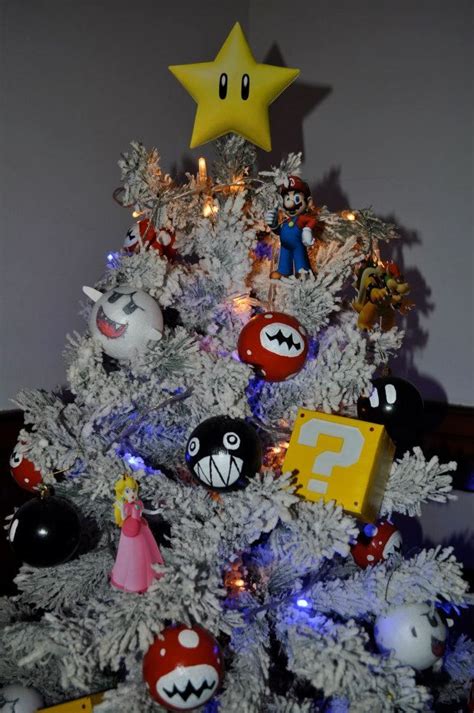 Details From My Mario Bros Christmas Tree Nerdy Christmas Geek