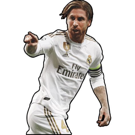 Sticker Joueur De Foot Sergio Ramos Real Madrid Refd21213 Mpa Déco