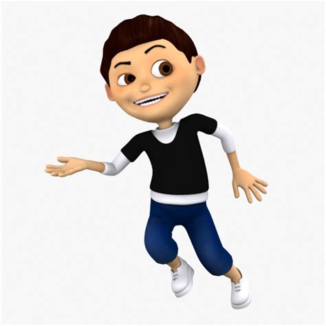 Decide if you want to leave the cartoon boy's jaw round, which can make him look young. 3d Cartoon Pics - Cliparts.co