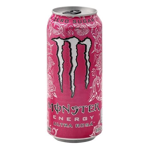 Monster Energy Drink Zero Sugar Ultra Rosa 16 Oz Instacart