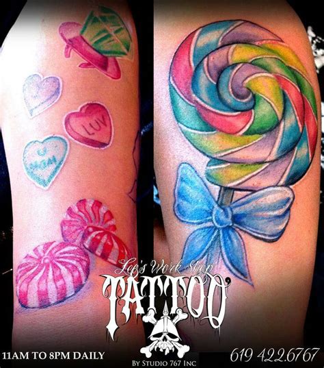 Lollipop Candy Tattoo Tattoos Pinterest