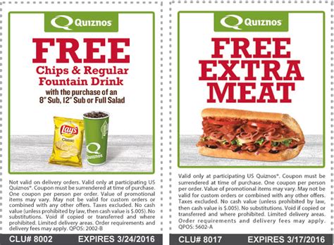 Players should also take note that if they get a code that they paid for that these codes cannot be revoked so they should take extra care to follow the following steps. Quiznos January 2021 Coupons and Promo Codes