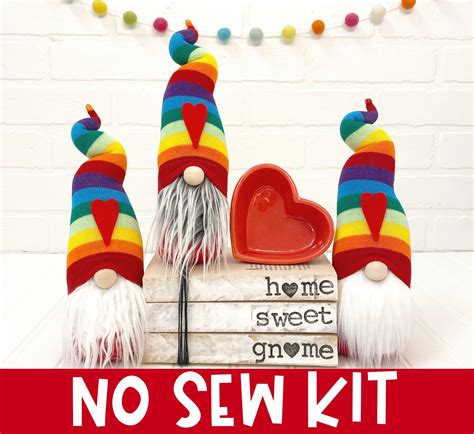 Easy Holiday Gnomes No Sew Gnome Pattern Gnome Making Kits In