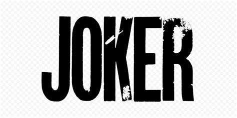 Dark Knight Joker Logo Black Text Citypng