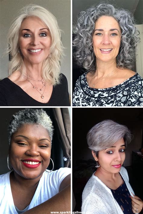Gray Hair Transition Stories Grey Hair Transformation Transition To Gray Hair Gray Hair