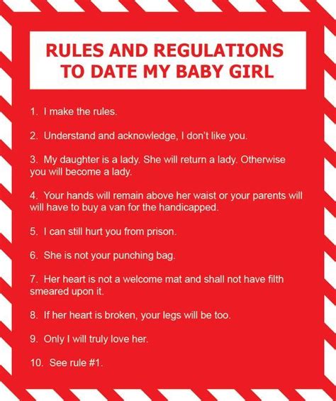 rules for dating my daughter application now there is one more thing id like to share with you