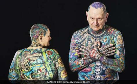 Tattooed From Head To Toe This 67 Year Old Woman Her Partner Set Guinness Record