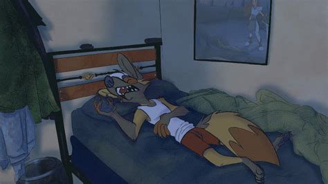 Sleepy Time By Coyoteesquire Animation 2danimation Anthrofurry Sleep Finally Getting Some