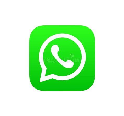 Whatsapp Logo Iconisolated On White Background Editorial Image