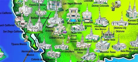 Lds Temples In The United States Map United States Map
