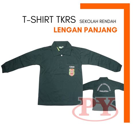 006ls T Shirt Tkrs Lengan Panjang Tshirt Kadet Tunas Kadet Remaja