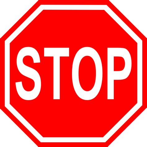 Onlinelabels Clip Art Stop Sign With Transparent Background
