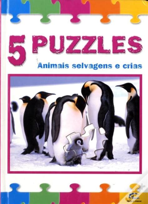 5 Puzzles Animais Selvagens E Crias Livro WOOK