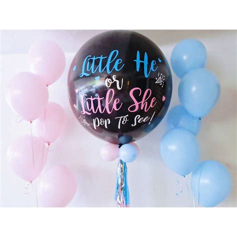 36inch Jumbo Gender Reveal Balloon Package Tr Malaysias Leading Online T Shop