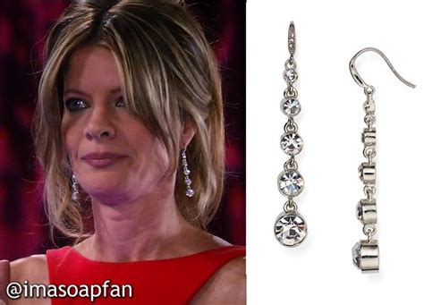 i m a soap fan nina reeves s crystal drop earrings general hospital season 53 episode 183