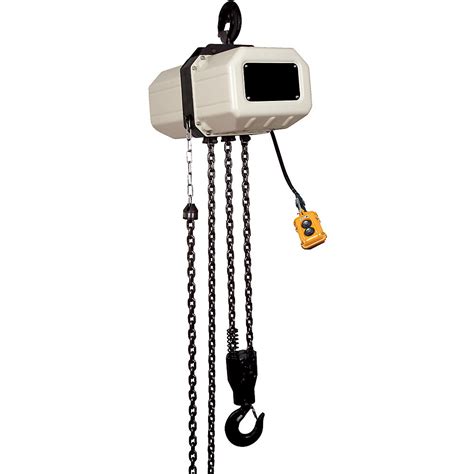 Jet Single Speed Electric Chain Hoists 2000 Lb Capacity 3 Phase