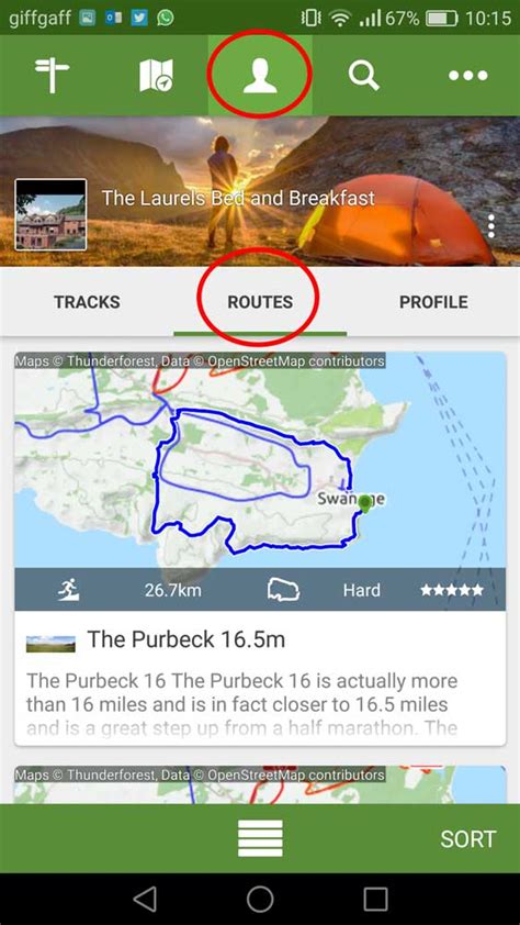 Select Downloaded Route The Purbeck Outdoor Weekend