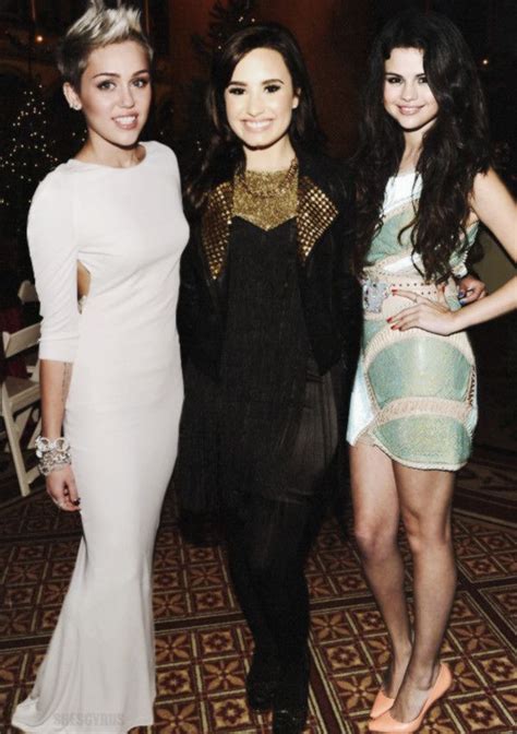 demi lovato selena gomez and miley cyrus