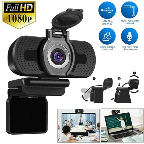 P Hd K Wide Angle Usb Webcam With Microphone Web Cam For Computer