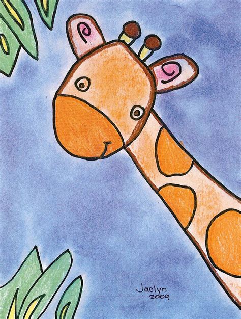 Giraffe Art Drawings For Kids Elementary Art Art Classroom