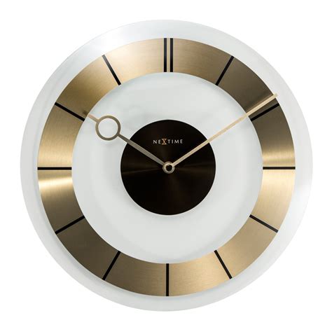 Buy Retro Glass Wall Clock Gold Online Purely Wall Clocks