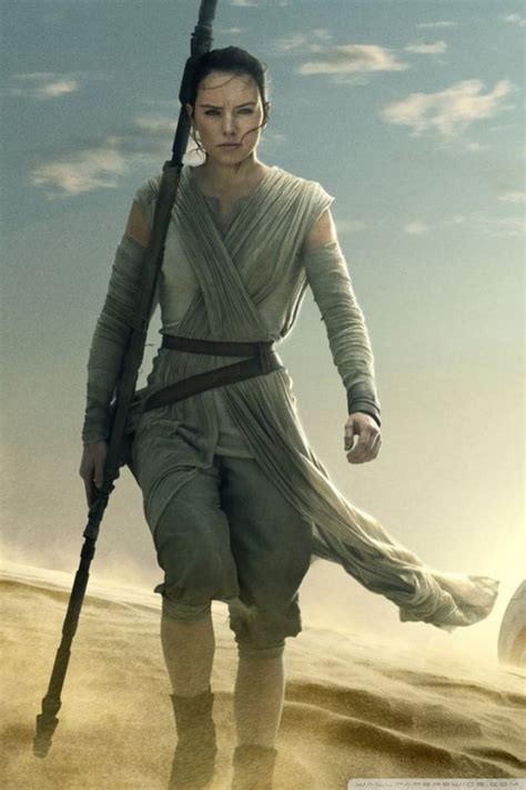 Star Wars The Force Awakens Rey Wallpaper By Elclon On
