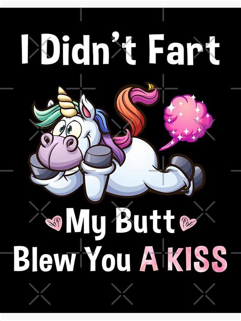 farting unicorn i didn t fart my blew you a kiss shirt unicorn glitter fart shirt