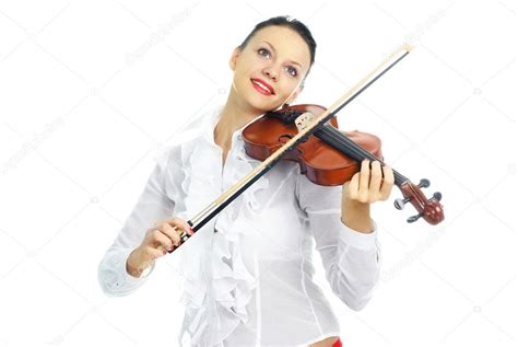 Pretty Girl Playing The Violin — Stock Photo © Lanakhvorostova 1987867