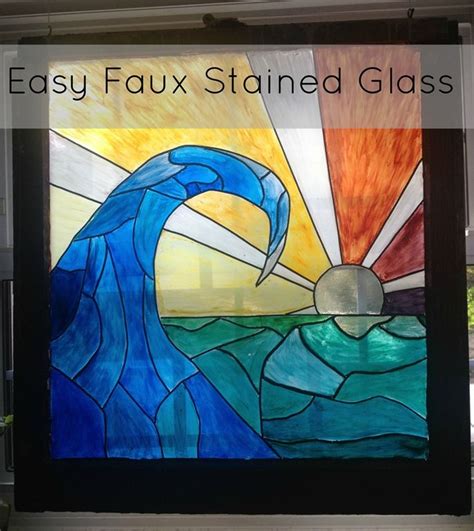 Theweekendhomemaker Dot Faux Stained Glass Stained Glass Diy Knock