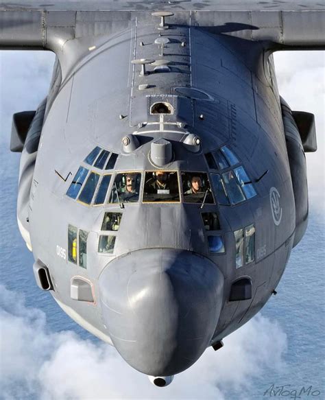 Close Up Of The Nose Of A C 130 Hercules Prior To Commencing Mid Air