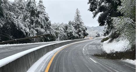 Update Hwy 17 In Santa Cruz Mountains Reopens After Closure From Snow