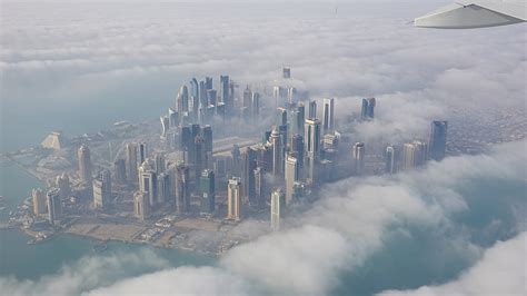 Hd Wallpaper Doha Cityscape Skyscrapers Qatar Metropolis Landmark