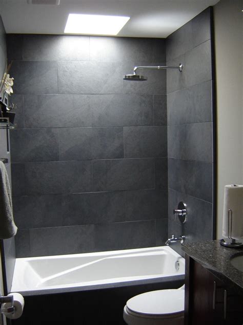 Grey Shower Tile On Bathroom With Luxury Grey Shower Painting Stone