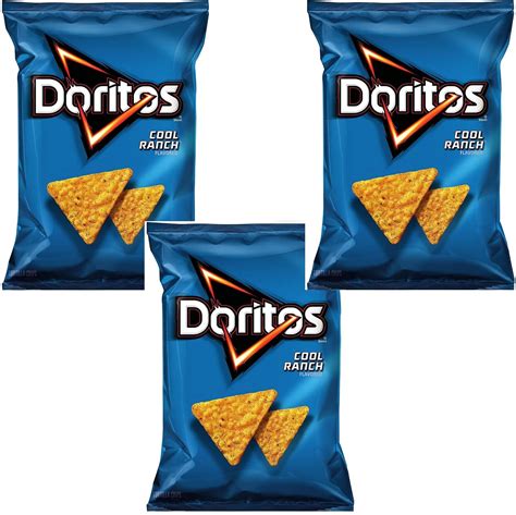 Doritos Cool Ranch Flavored Tortilla Chips 925oz Bag Snacks Pack Of 3 Ebay