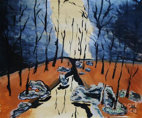In The Woods A Touch Of Surreal Painting By Marie Bulger Fine Art America