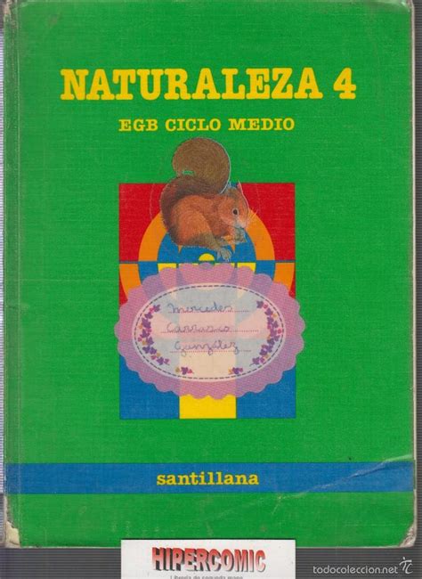 Naturaleza 4 Egb Editor Santillana 1988 Comprar Libros De Texto En