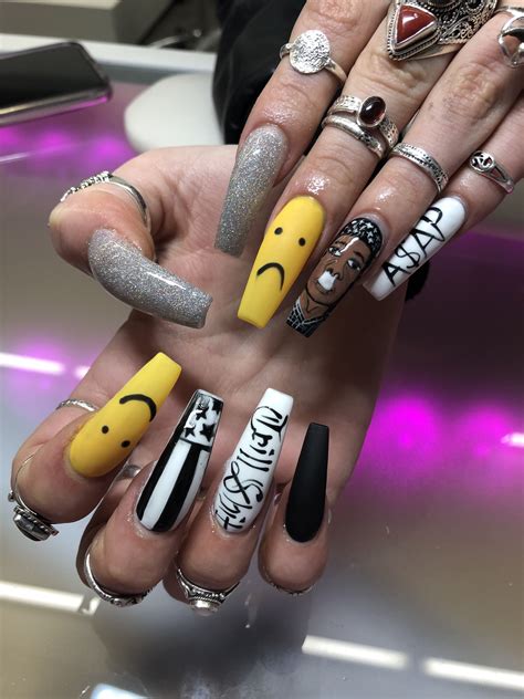 Asap nail rocky nails he silence manicures ap finger mens hands assault guilty breaks found flacko urges embrace shows rappers. Nail Art Asap Rocky Nails ~ Nail Art Ideas