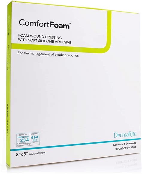 Dermarite Industries Comfort Foam 8x8 5 Count Amazonca Health