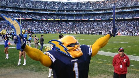 Boltman Asks Fans Time To Pull Plug On Chargers Mascot Times Of San