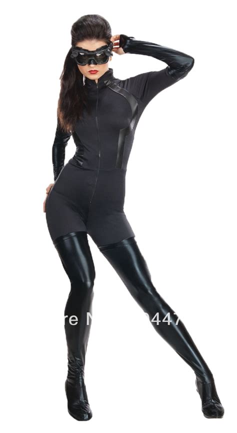 Check spelling or type a new query. CatWoman Costume black spandex zentai catsuit Female/Women ...