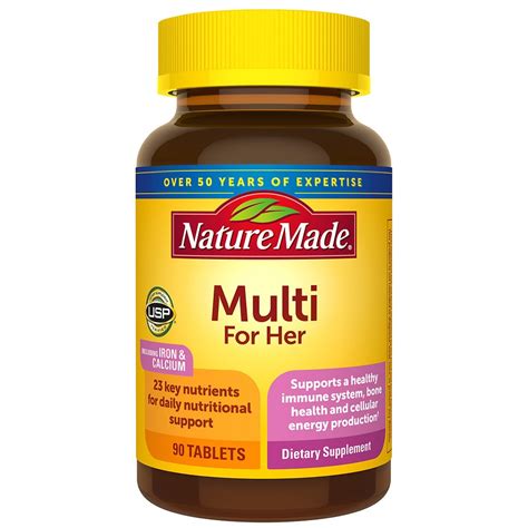 Nature Made Multi For Her With Iron And Calcium Dietary Supplement