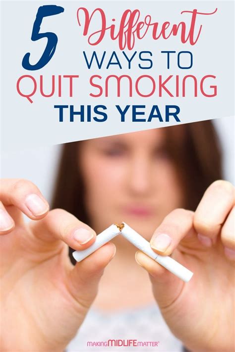 5 Different Ways To Quit Smoking Making Midlife Matter