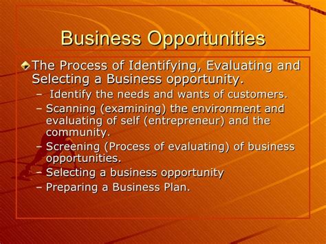 business opportunities for entrepreneurs