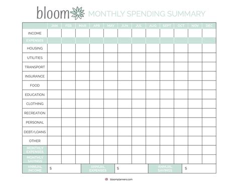 Printable Monthly Bill Tracker Template Printable Templates