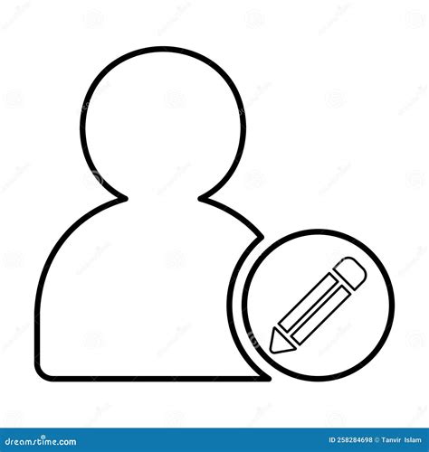 Edit User Icon Stock Vector Illustration Of Client 258284698