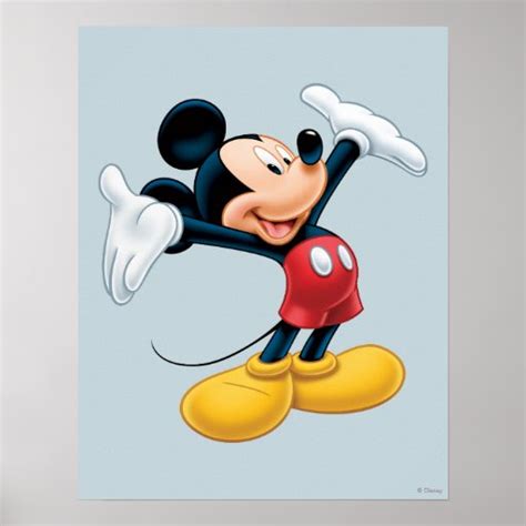 Modern Mickey Airbrushed Poster Zazzle