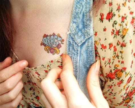 Tiny Hippie Tattoo Hippie Tattoo Peace Tattoos Tattoos